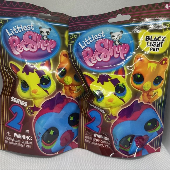 Littlest Pet Shop Backlight Pets NIB 2 Pack  Surprise- Series 2 - Picture 1 of 1